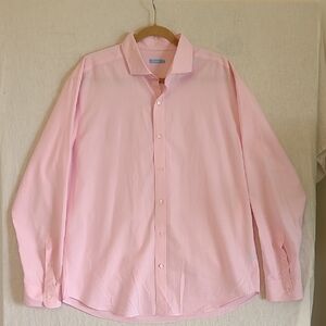 J. McLaughlin Light Pink Dress Shirt Size XL